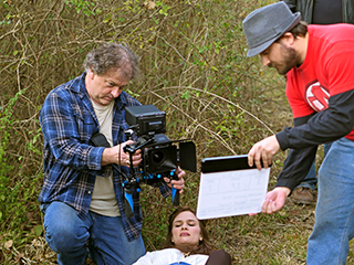 On the set of Snow: Dark Days